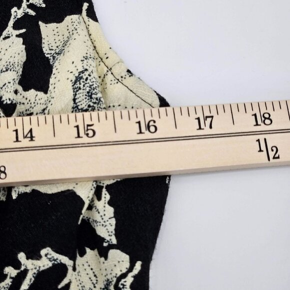 Free People French Quarter Wrap Dress In Black Women's XS NEW Floral Boho Hippie - Picture 11 of 12